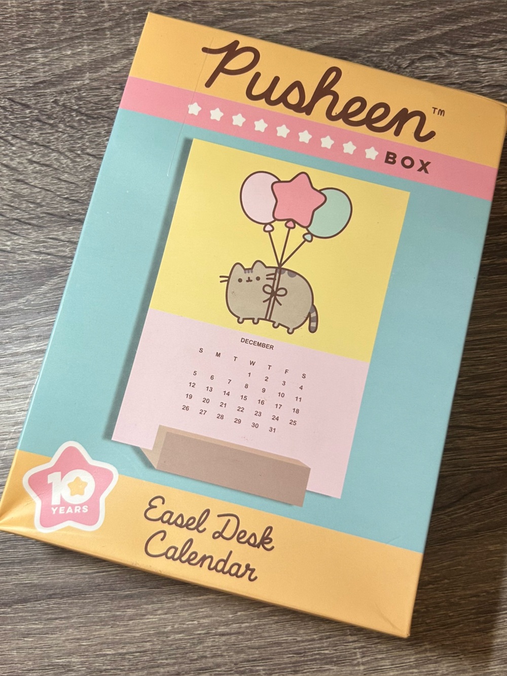Pusheen Box exclusive 2021 10 Year anniversary desk calendar